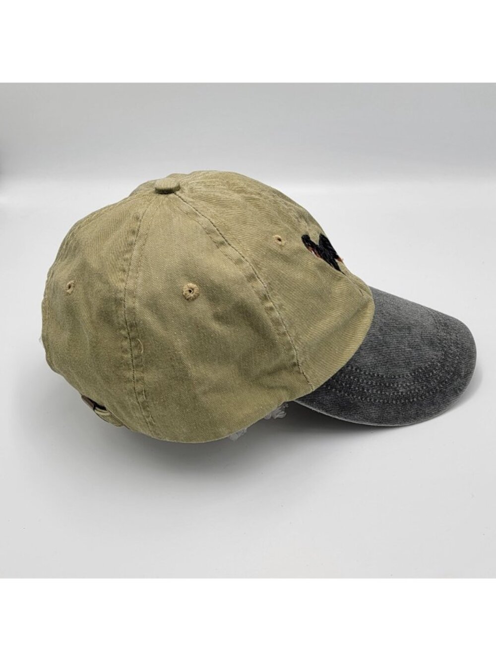 Rottweiler Dog Embroidered Baseball Cap, Dad Cap & Distressed Gray Adjustable St - Picture 3 of 14